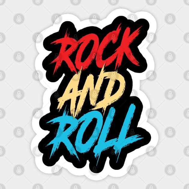 Rock And Roll Sticker by ManxHaven